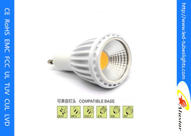 5Watt Dimmable COB LED Spot Light Bulbs 400 - 450LM With Gu10 Lamp Base