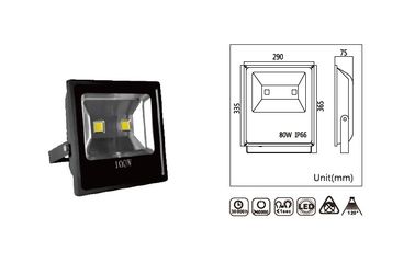 100W IP65 السوبر مشرق في الهواء الطلق الأضواء الكاشفة LED مدمج 120 درجة زاوية الشعاع